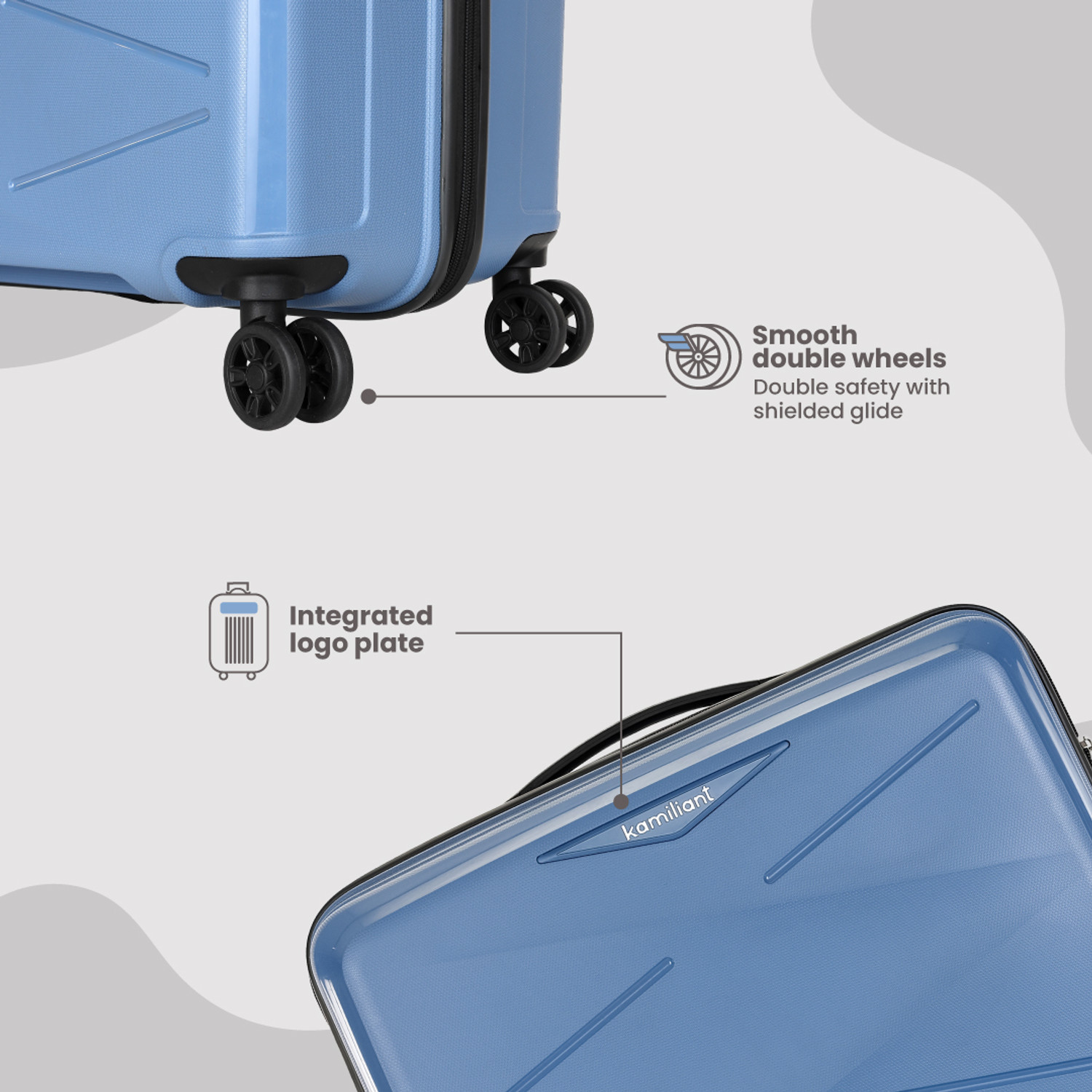 Image of KAMILIANT HK3 (2) 31 015 Cabin & Check-in Set 8 Wheels - 26 inch