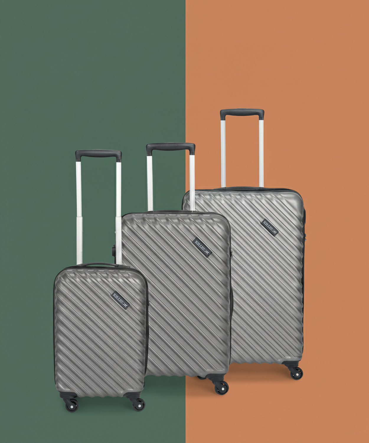 Image of KILLER Stripex Set (28 inch+24 inch+20 inch) Check-in Suitcase 4 Wheels - 28 inch