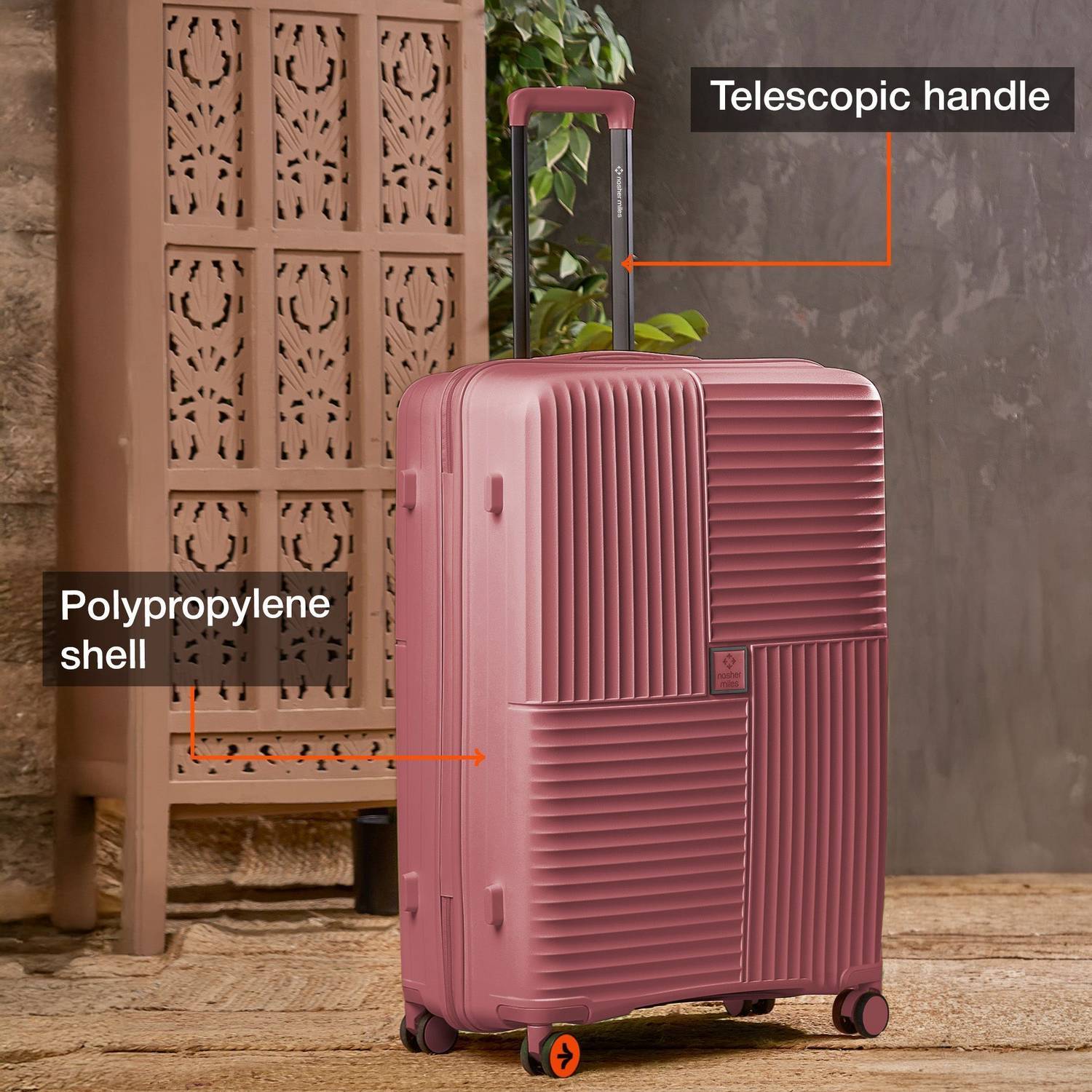 NASHER MILES Hard Body Set of 2 Luggage 8 Wheels - Singapore Hard... more