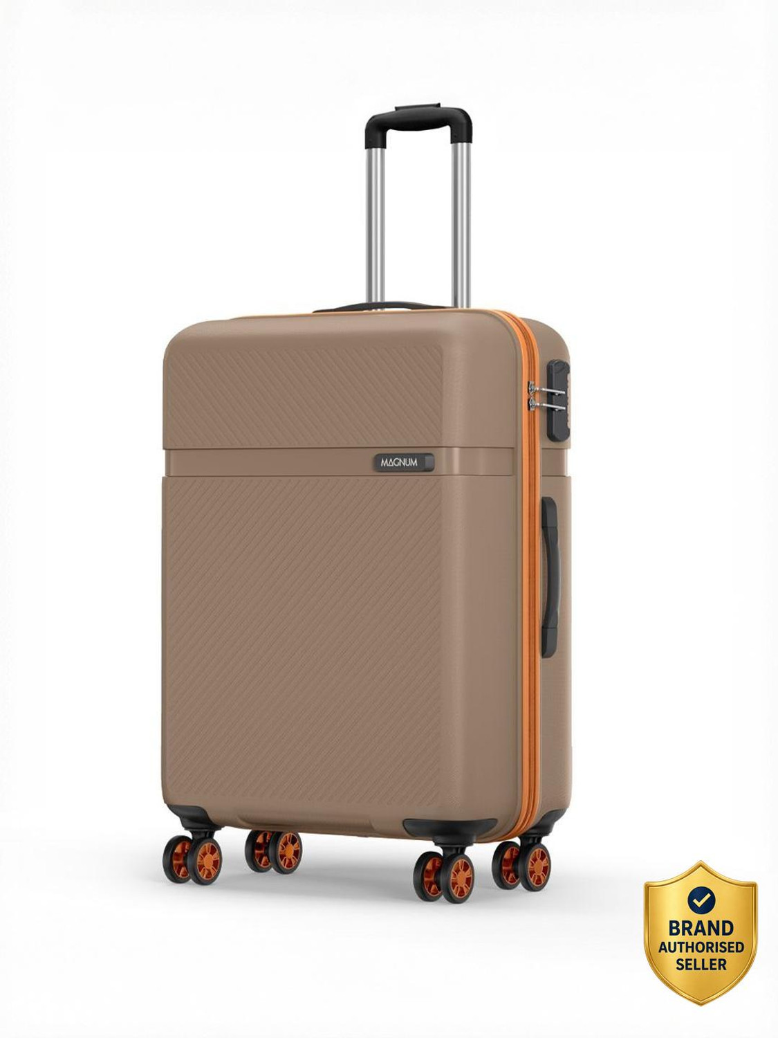 Image of Safari Fury 66 4W Fossil Check-in Suitcase 8 Wheels - 26 Inches