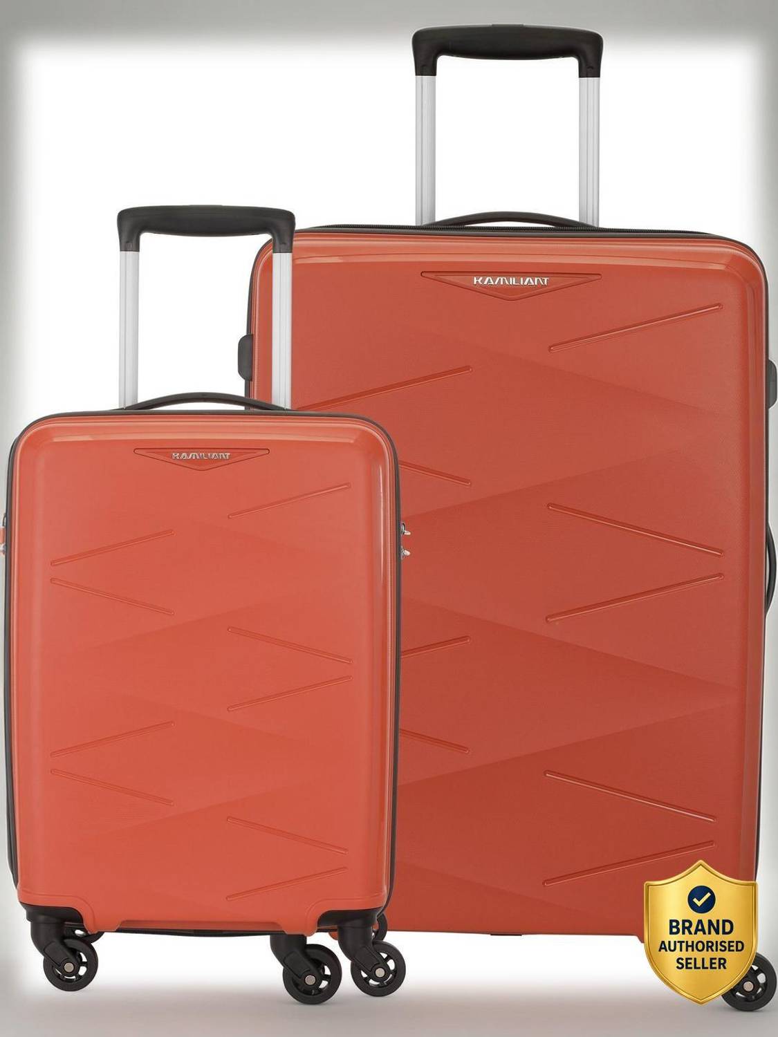 Kamiliant by American Tourister (Small 55 Cm | Medium 68 Cm)Combination Lock-Triprism Cabin & Check-in Set 4 Wheels - 26 inches