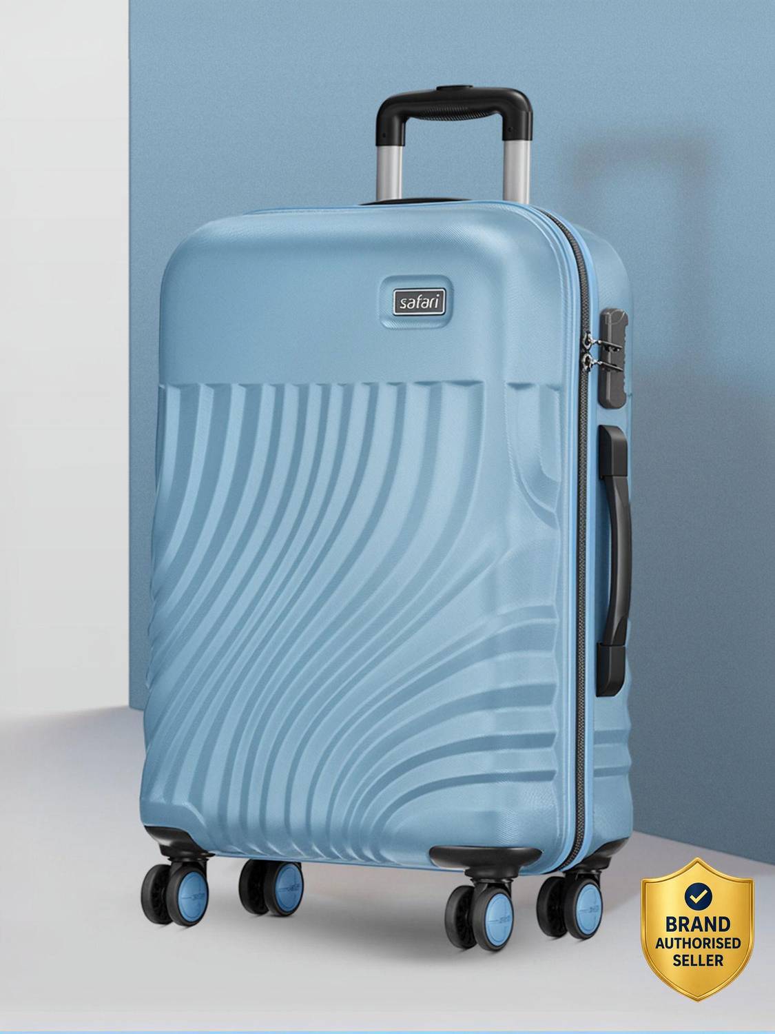 SAFARI KEPLAR 75 Blue 75 cm 8-Wheel Suitcase - Image 1