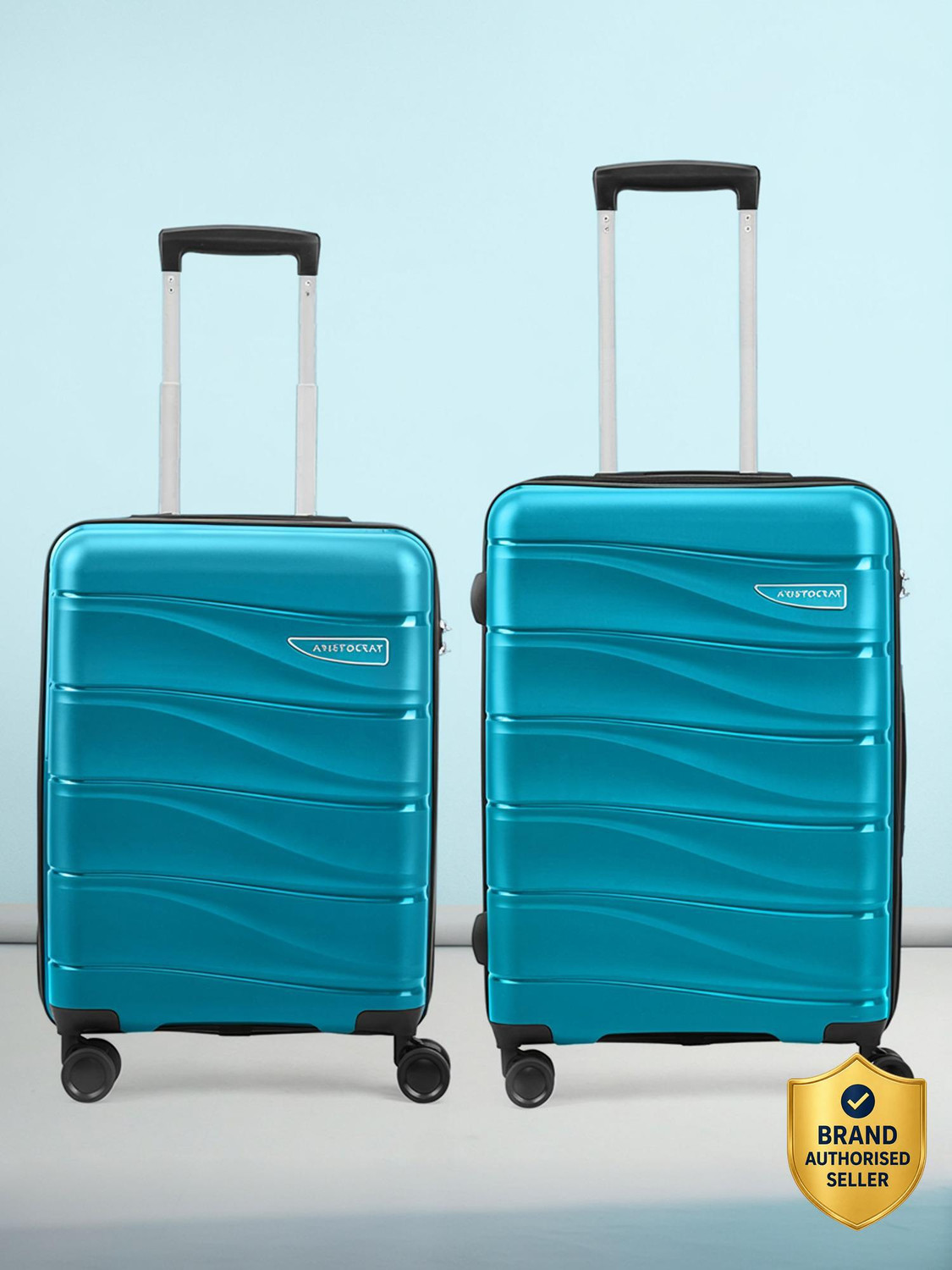 Image of ARISTOCRAT Olympus Set of 2 (Small 55cm | Medium 66cm) - Trolley Bag Cabin & Check-in Set 8 Wheels - 26 Inch