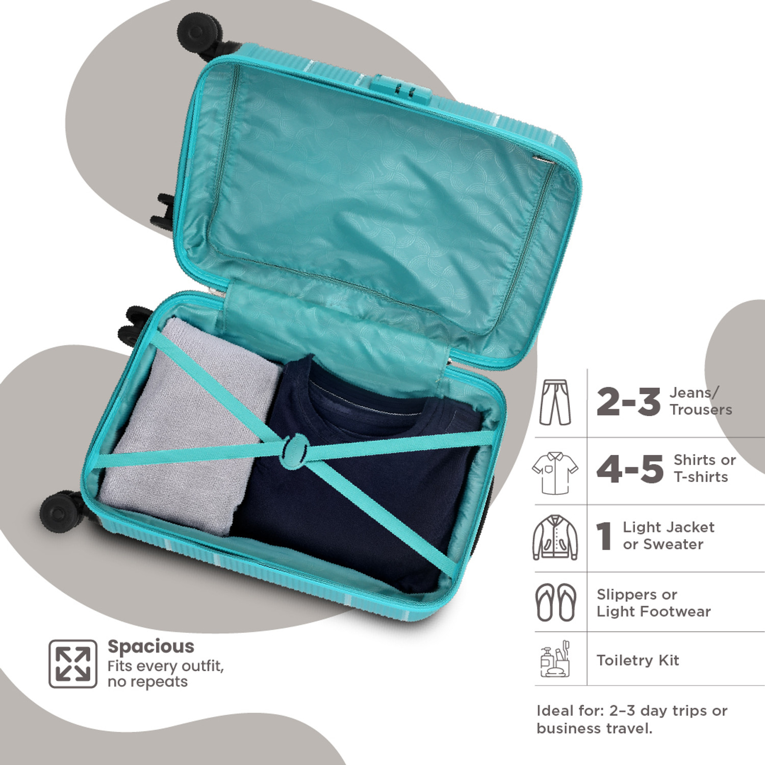 Image of KAMILIANT ARMOR Cabin Suitcase 8 Wheels - 21 inches