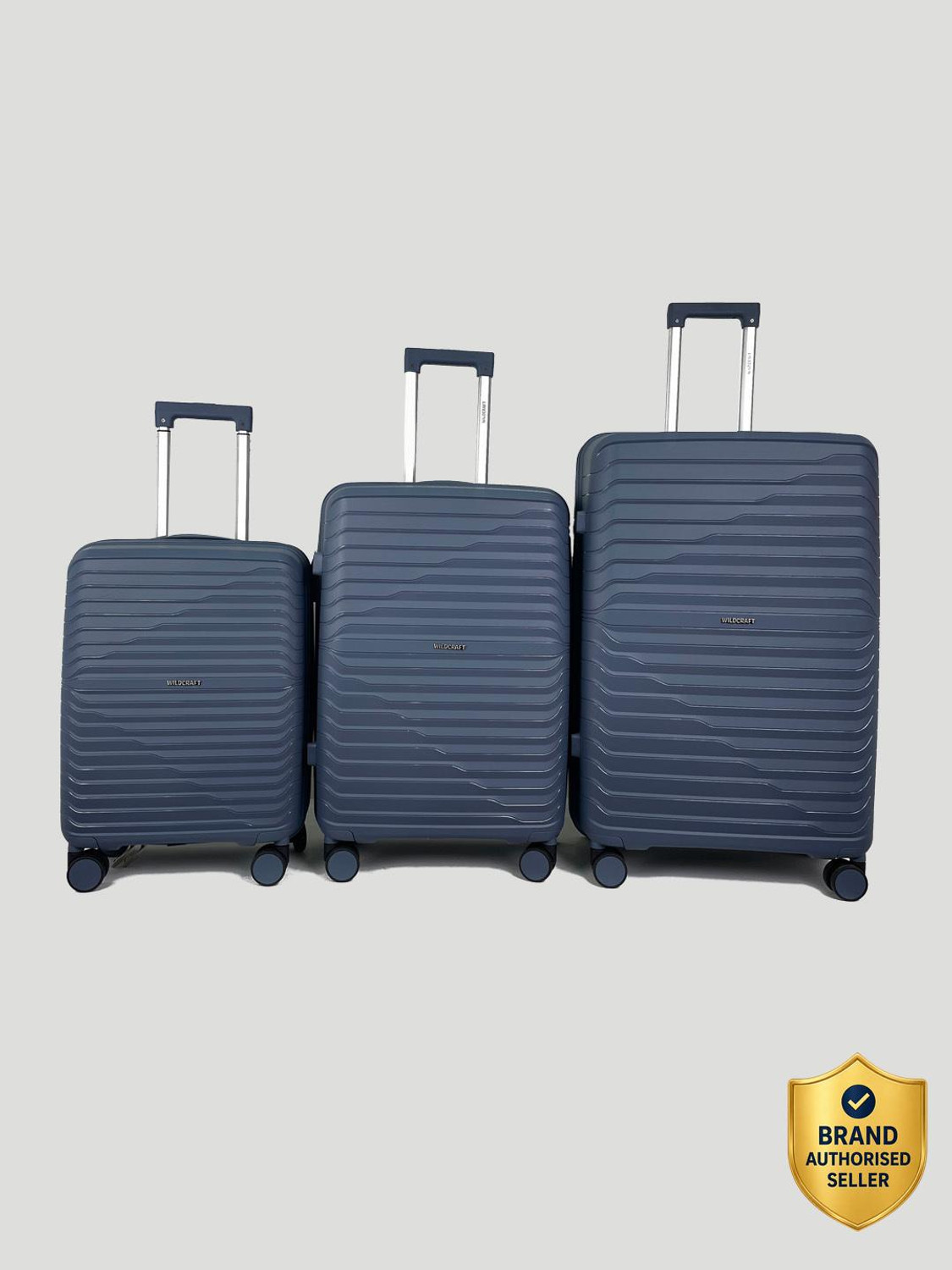Image of Wildcraft Argus : Set of 3 (Small 56.2cm | Medium 66.2cm | Large 76cm) Cabin & Check-in Set 8 Wheels - 10 Inch