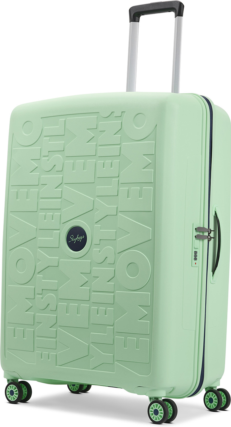 Image of SKYBAGS Play Hard Side Trolley Bag, Polypropylene Travel Luggage with Combination Lock Check-in Suitcase 8 Wheels - 30 Inch