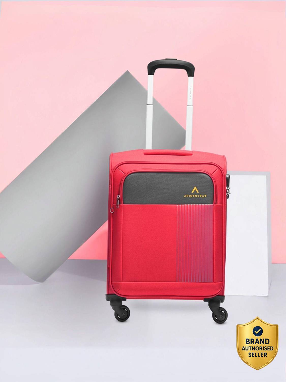 ARISTOCRAT rplus 55 oftbody Trolley Bag Cabin Suitcase 4 Wheels - 22 Inch