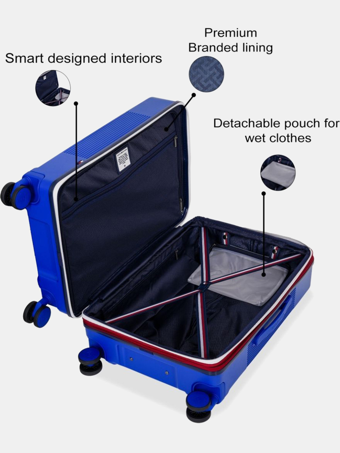 Image of TOMMY HILFIGER Patrick Expandable Check-in Suitcase 8 Wheels - 26 Inch