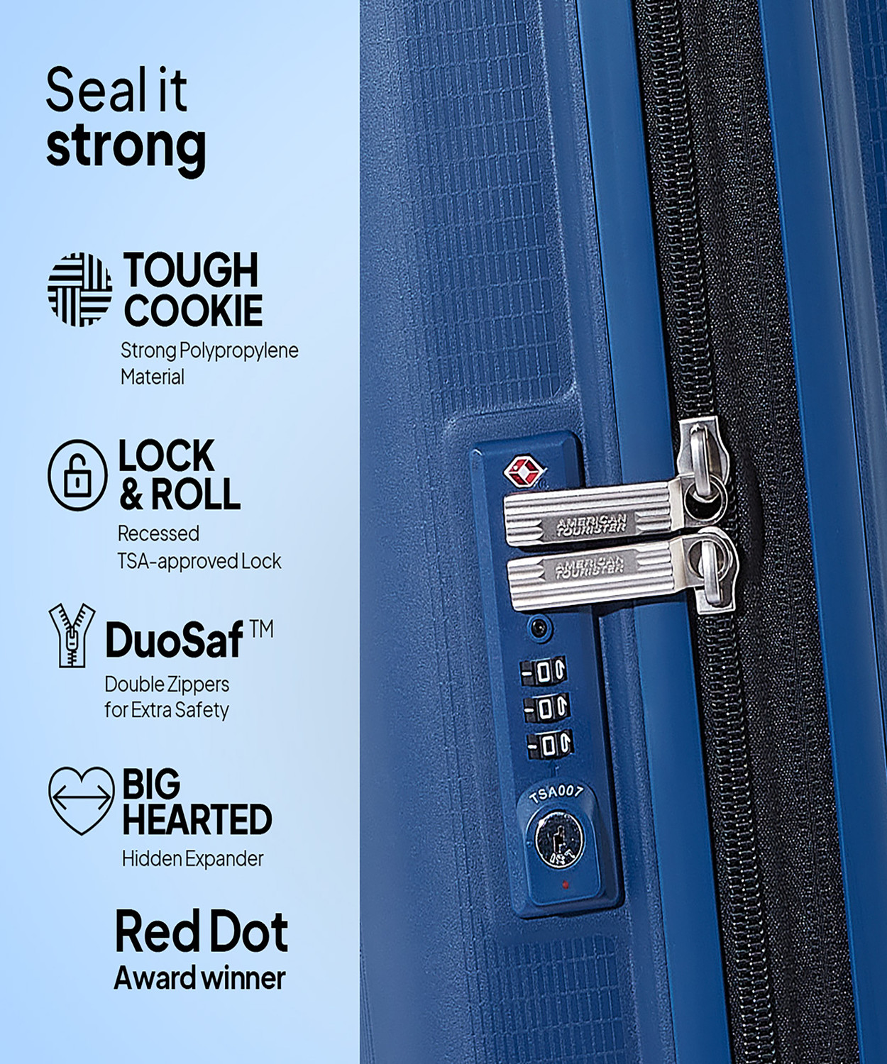 Image of AMERICAN TOURISTER Aerostep Expandable Cabin Suitcase 8 Wheels - 22 inch