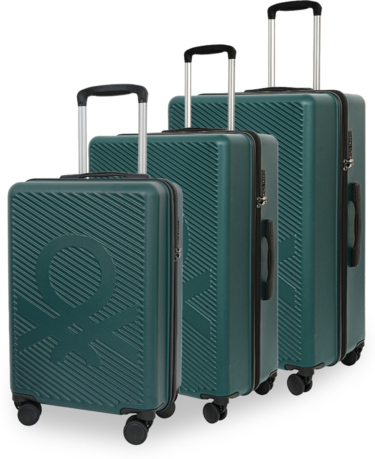 Image of United Colors of Benetton Glide Expandable Check-in Suitcase 8 Wheels - 29 Inch
