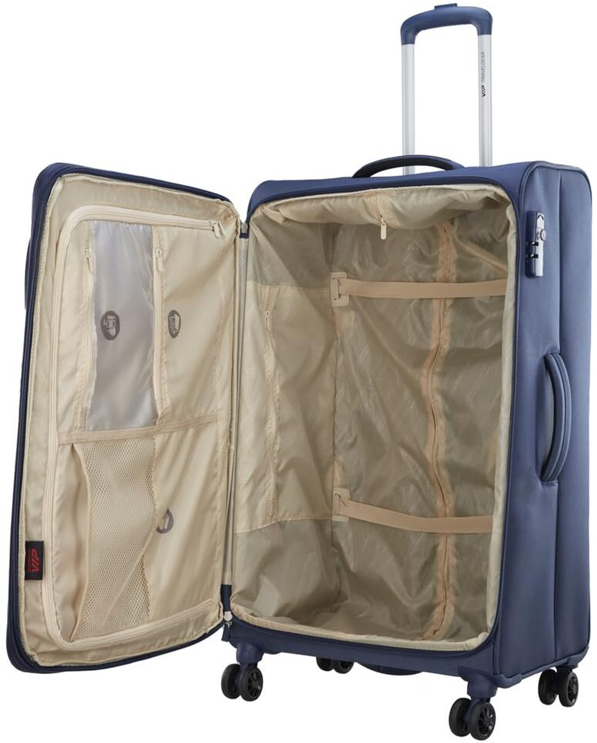 Image of VIP Unicorn NXT 8W Check-in Soft Luggage - Polyester Spinner Trolley Cabin Suitcase 8 Wheels - 28 inch