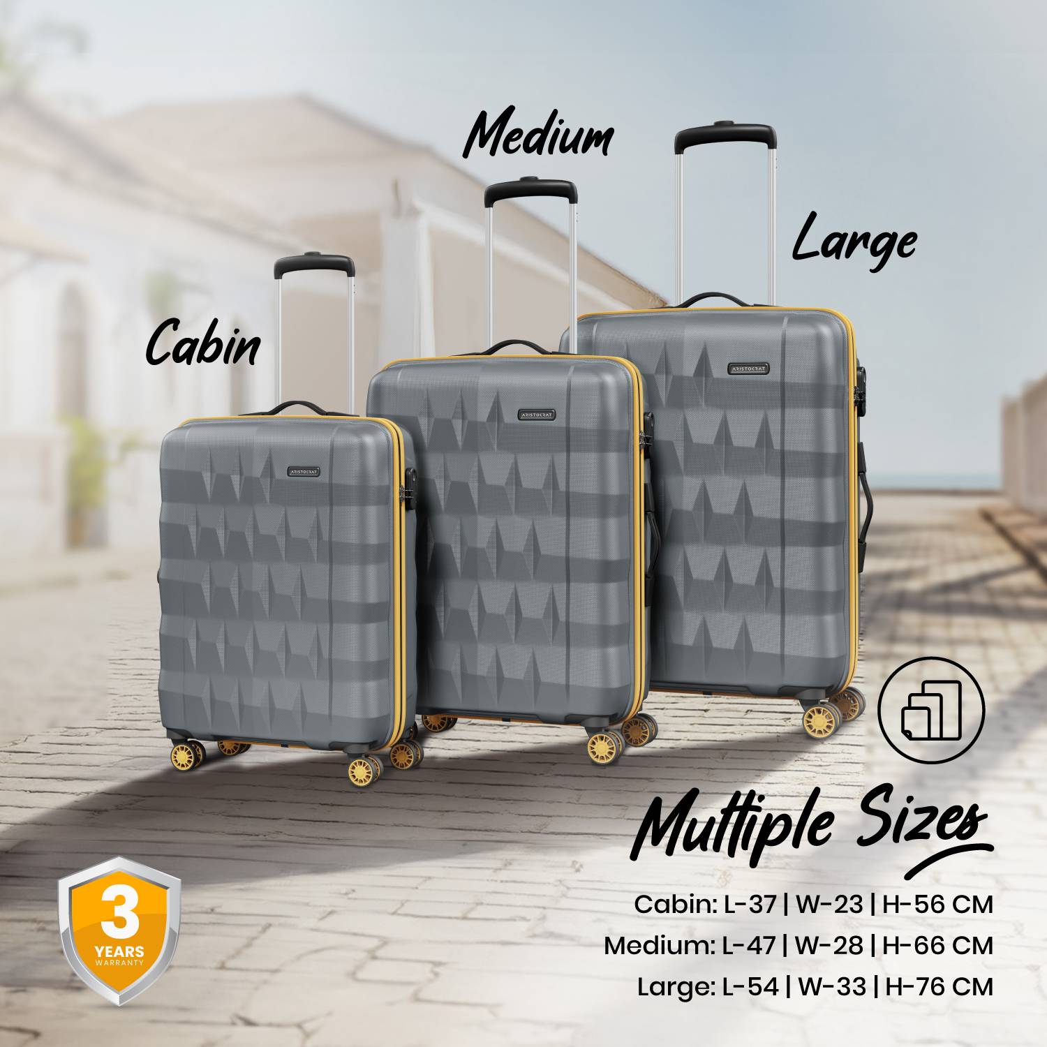 Aristocrat Comet 22 inch 8-Wheel Cabin Luggage - Image 5