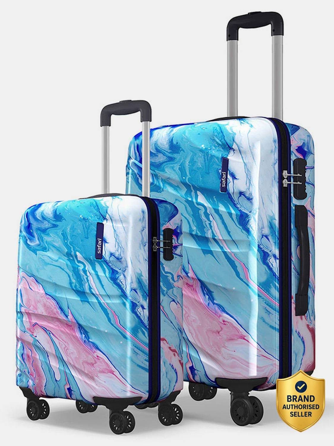 SAFARI Hue Plus Cabin & Check-in Set 8 Wheels 26 inch Pack of 2