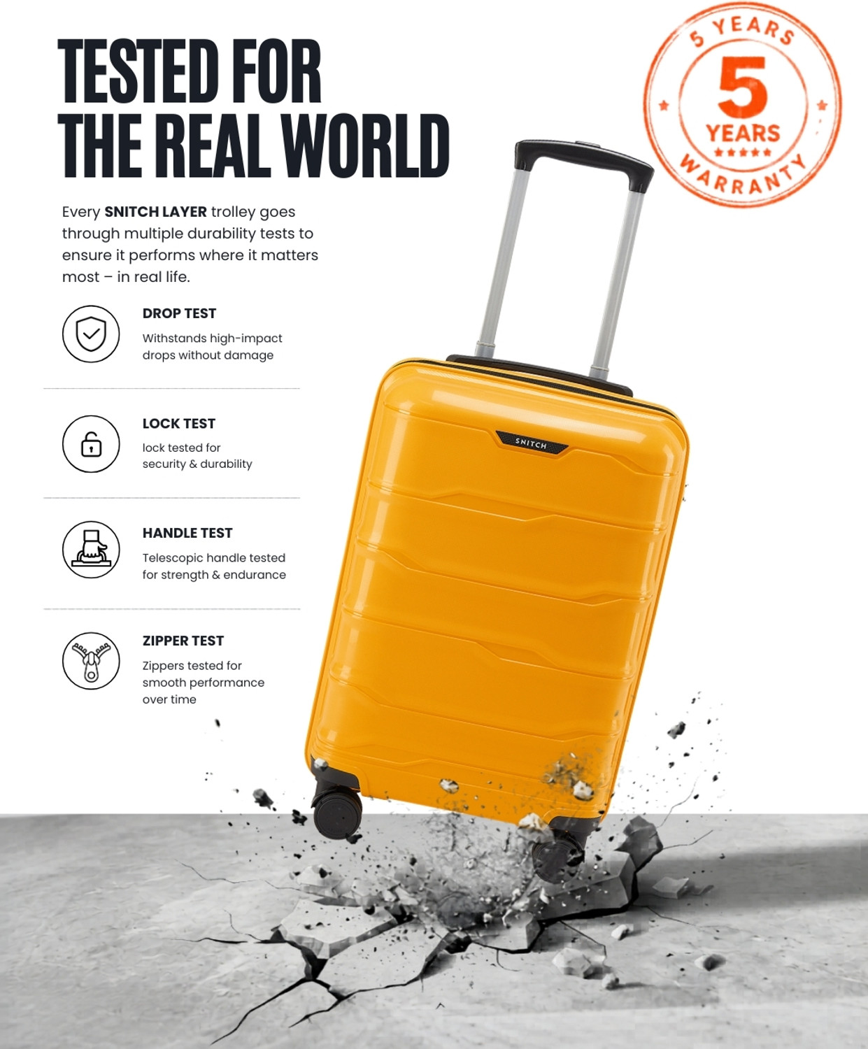 Image of Snitch Vector Cabin Suitcase 8 Wheels - 23 inch