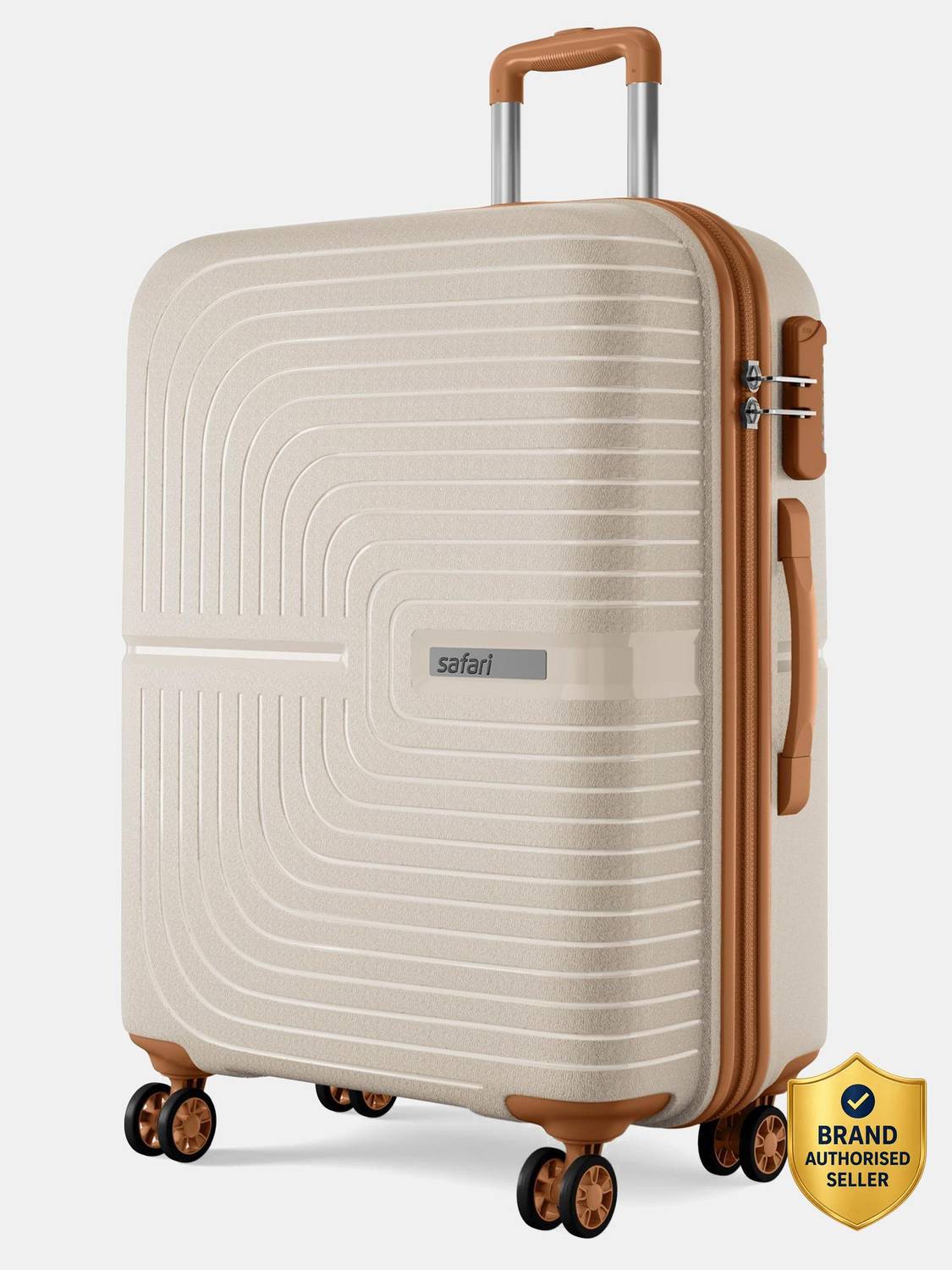 SAFARI Eclipse Neo 75 30 Inches Beige Suitcase - Image 1