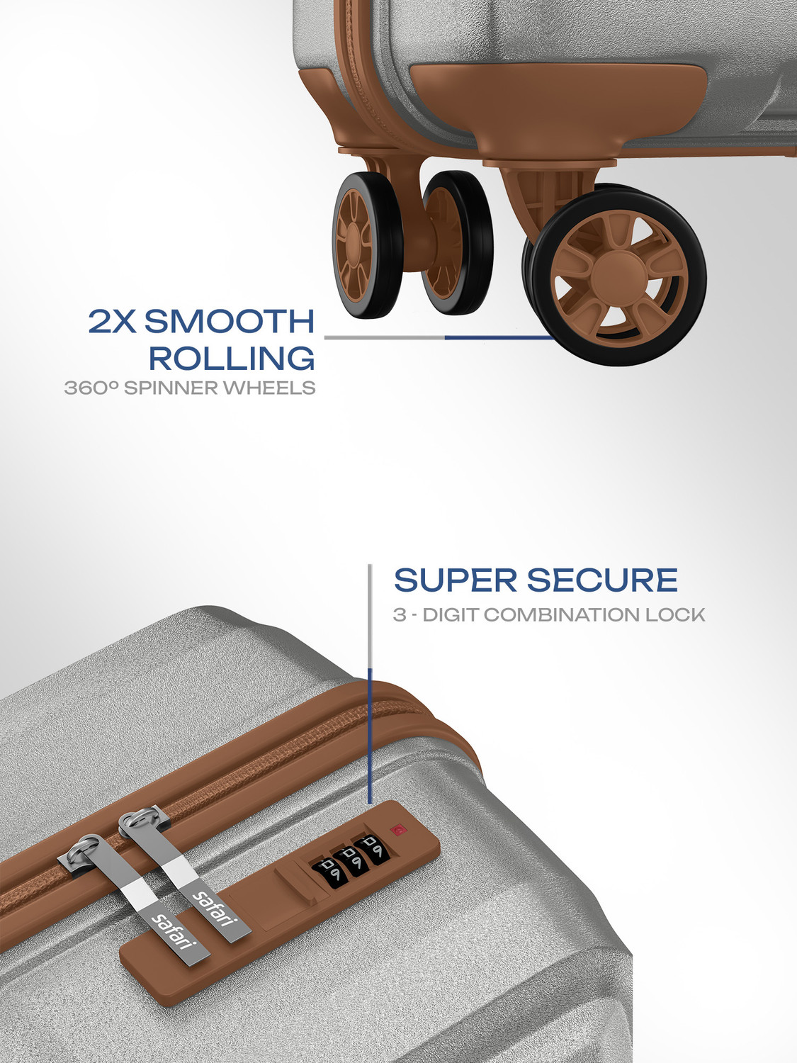 Image of SAFARI Auris Cabin & Check-in Set 8 Wheels - 30 inch