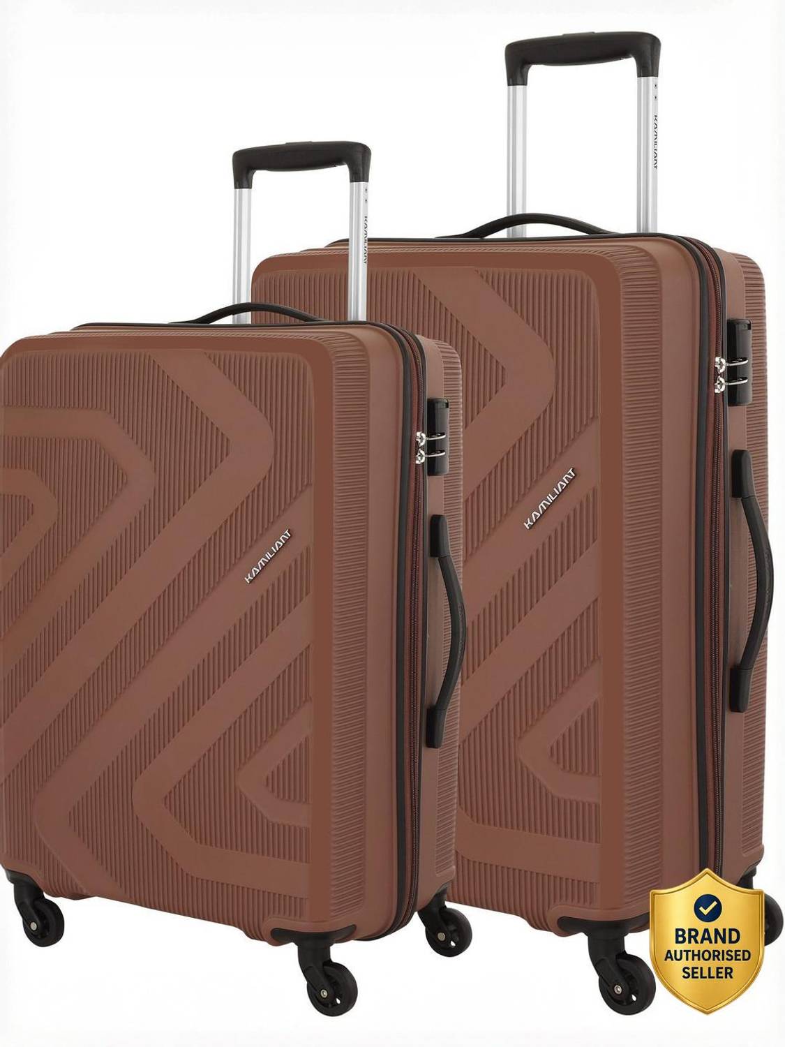 Kamiliant by American Tourister Combination Lock-Kiza (Medium 68 Cm | Large 79 Cm) Cabin & Check-in Set 4 Wheels - 30 inches