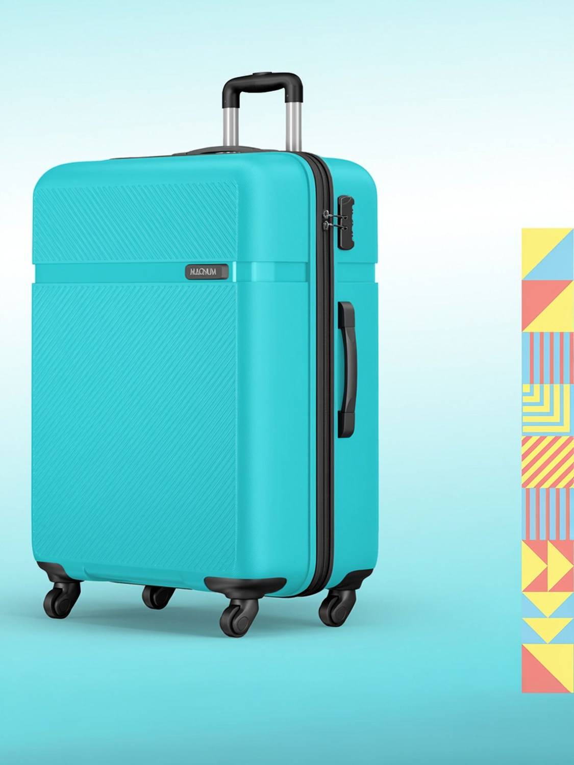 Safari Fury 75 Check-in Suitcase 8 Wheels - 30 Inches Scuba Blue