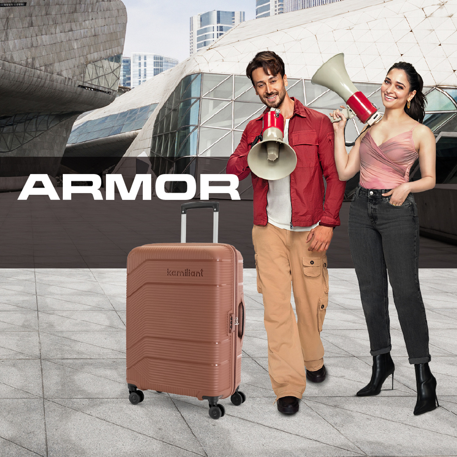 Image of KAMILIANT by American Tourister ARMOR Check-in Suitcase 8 Wheels - 30 inches