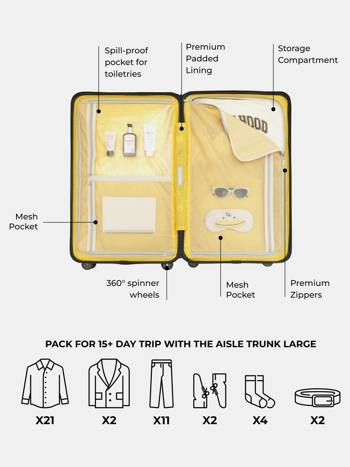 Image of Mokobara The Aisle Trunk - Check-in Large Check-in Suitcase 8 Wheels - 30 inch