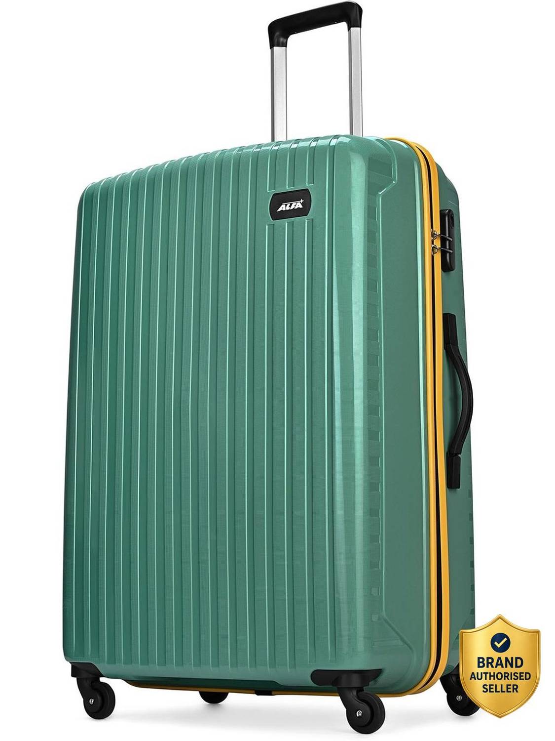ALFA by VIP Excel Polypropylene | Trolley Bag With Combination Lock Check-in Suitcase 8 Wheels - 30 Inch