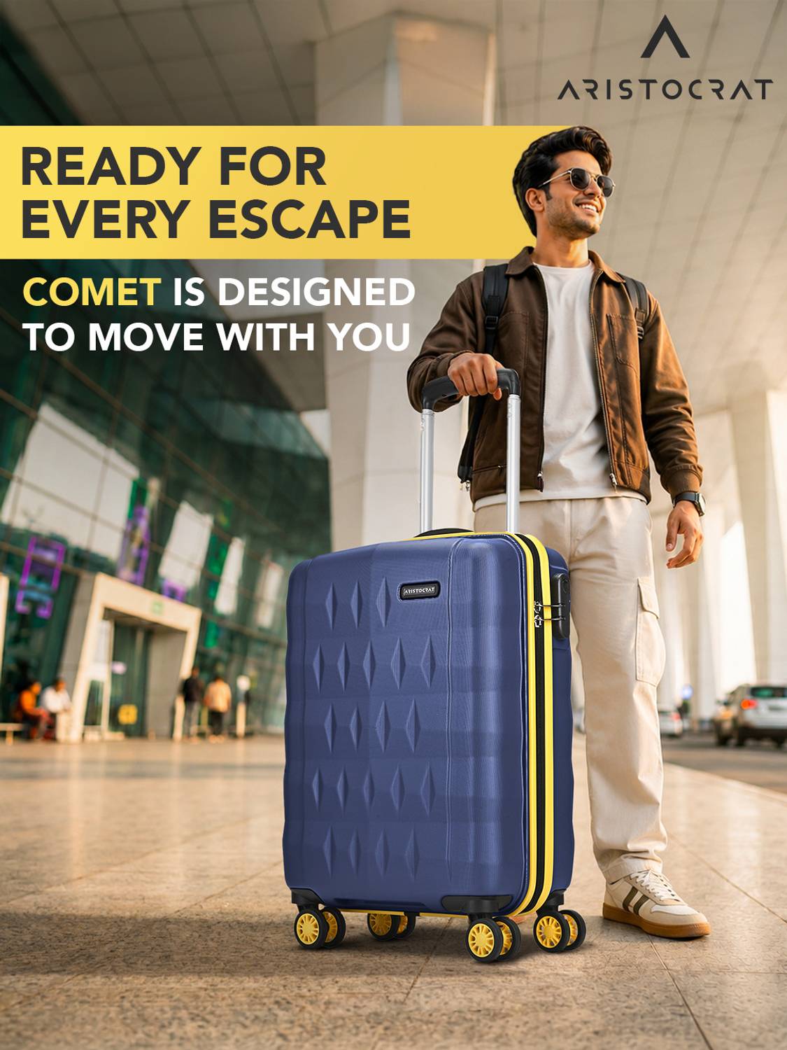 ARISTOCRAT Comet 26 inch 8-Wheel Suitcase - Image 2
