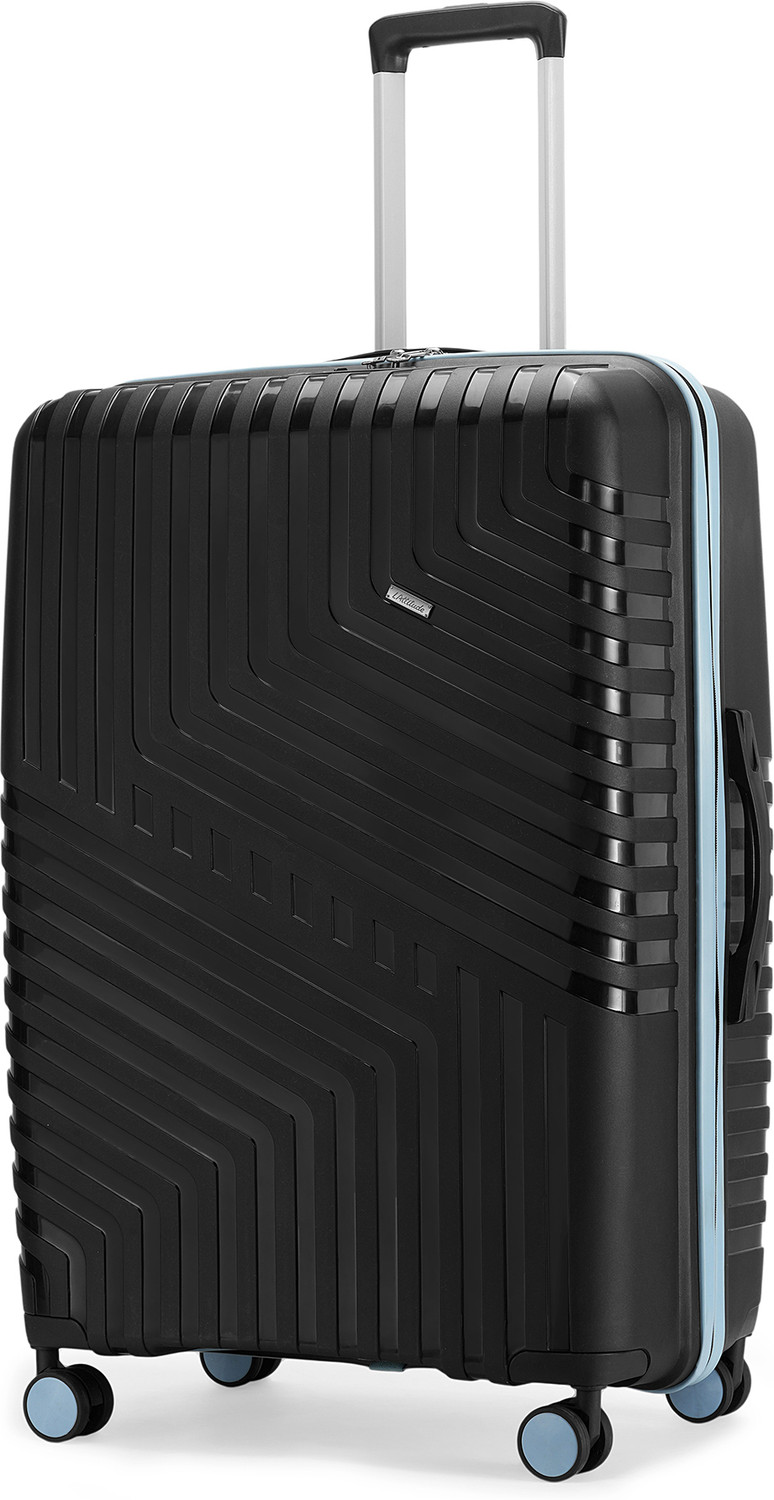 Image of LATTITUDE by Provogue CORE 75 8W MIDNIGHT BLACK /ARCTIC BLUE Check-in Suitcase 8 Wheels - 28 inch