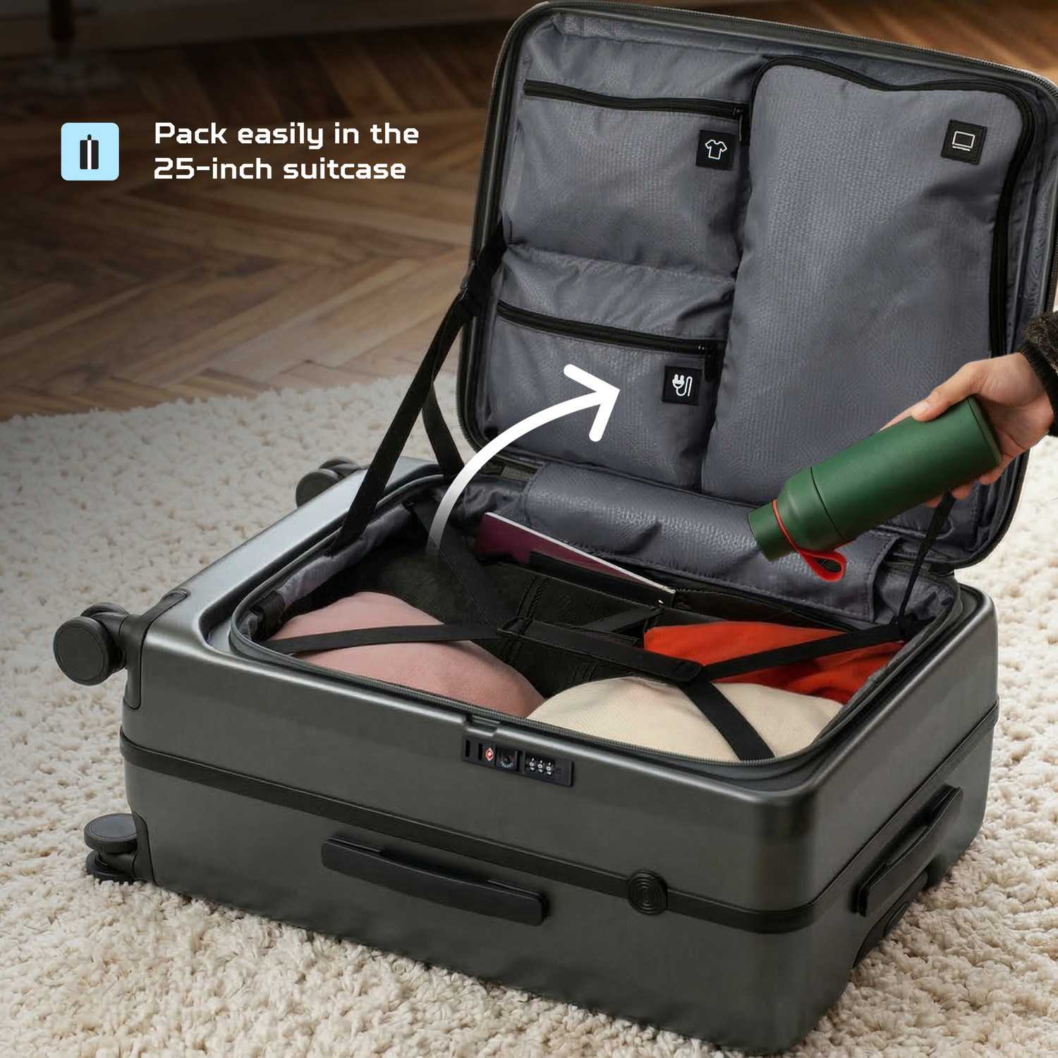 Image of Acer Predator Check-in Suitcase 8 Wheels - 25 Inch