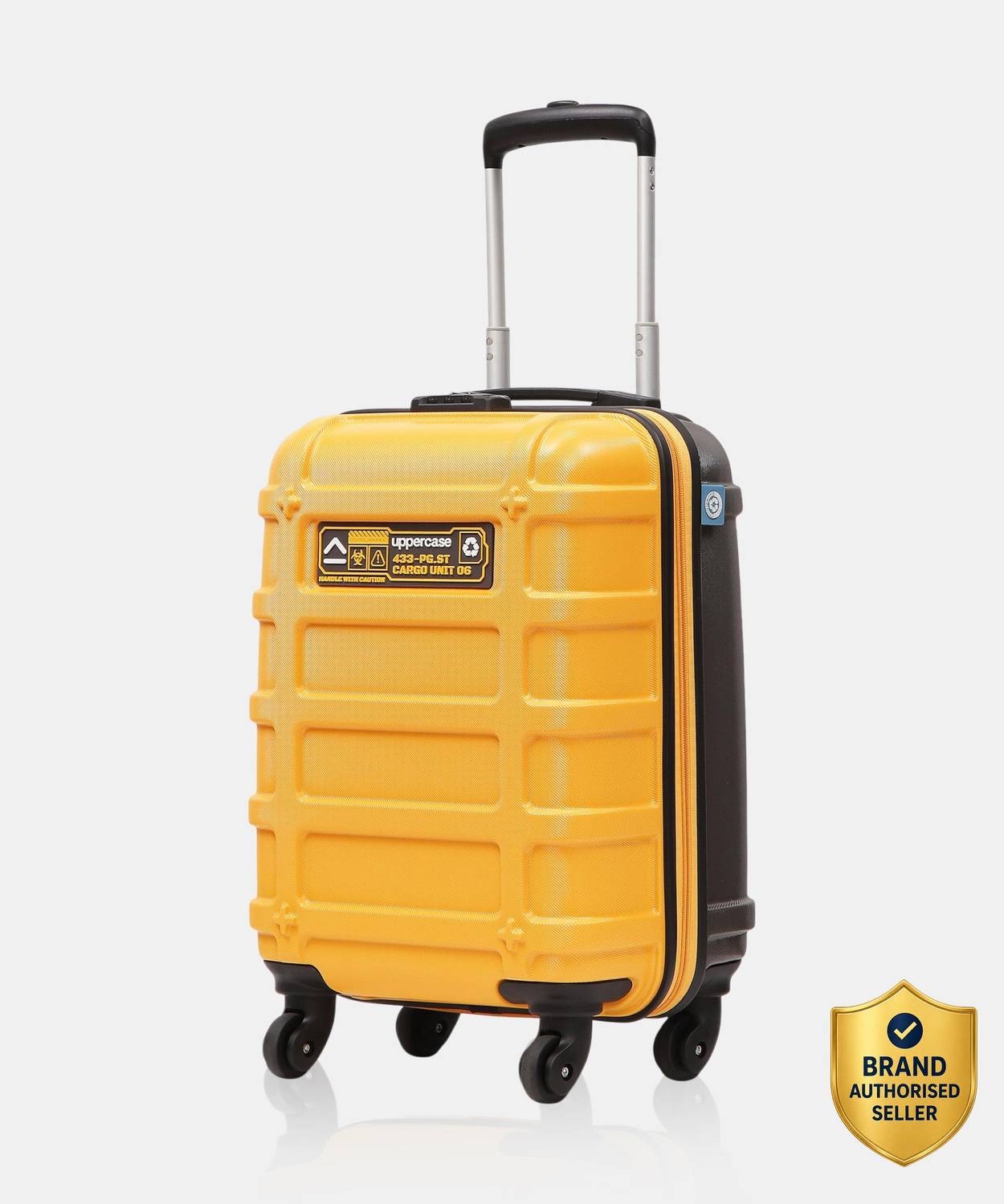 Uppercase Cargo Bag with Combination Lock & Mesh Convi Pack for Men and Women Cabin Suitcase 4 Wheels - 21 inch