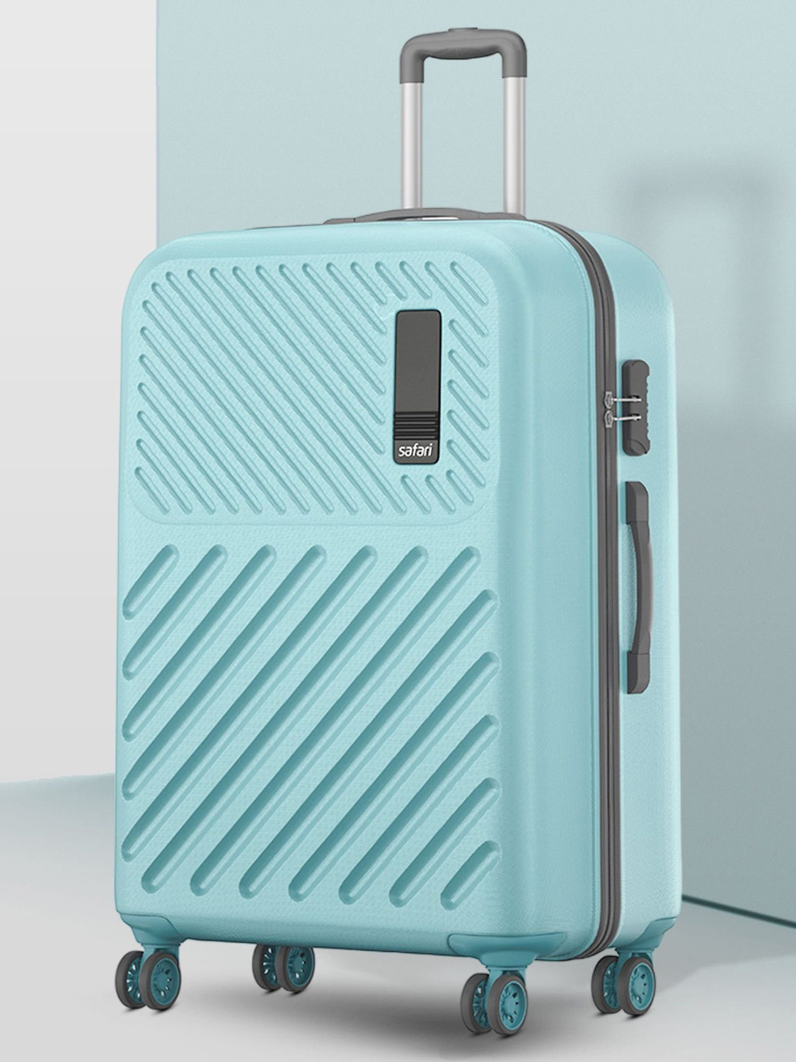 Image of SAFARI Large Check-in Suitcase (76 cm) 8 Wheels - Zodiac 76 - Teal