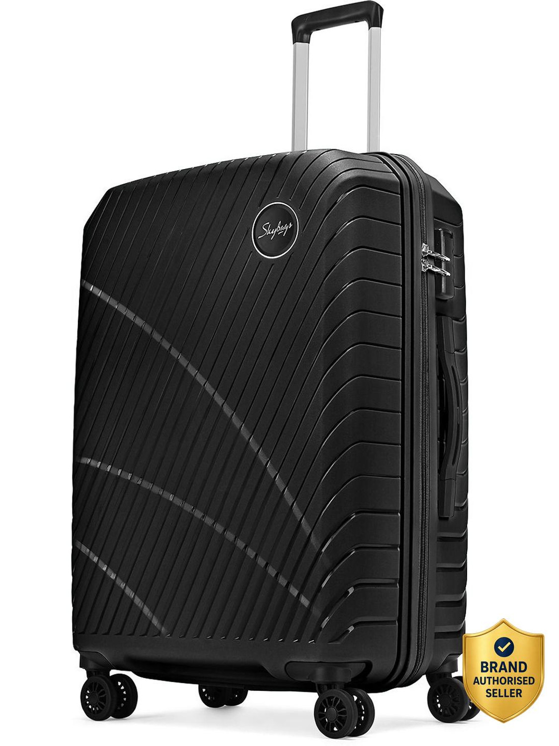 Image of SKYBAGS Streax Check-in Trolley Bag | Hard Luggage | Combination Lock with Sturdy Zipper Check-in Suitcase 8 Wheels - 30 inch