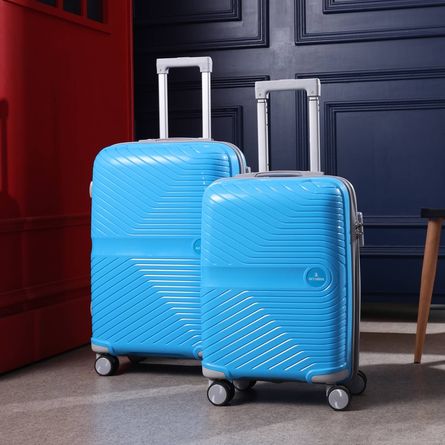JACY LONDON Polypropylene set of 2 Suitcases Small and Medium 8