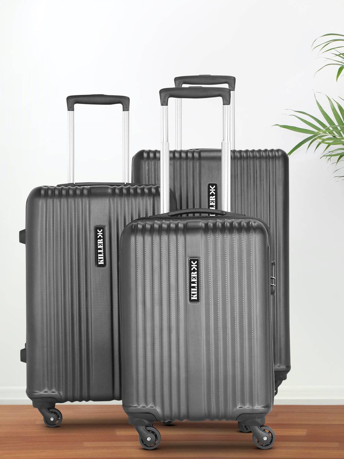 KILLER STRING - Combo Set (28"+24"+20") Cabin & Check-in Set 4 Wheels - 28 inch Copper Silver - Price in India | Flipkart.com