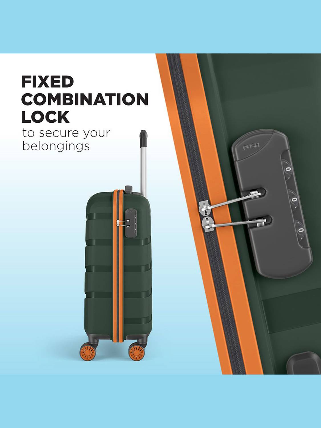 Magnum Evolix 55 Cabin Suitcase 8 Wheels - 22 Inches - Image 4