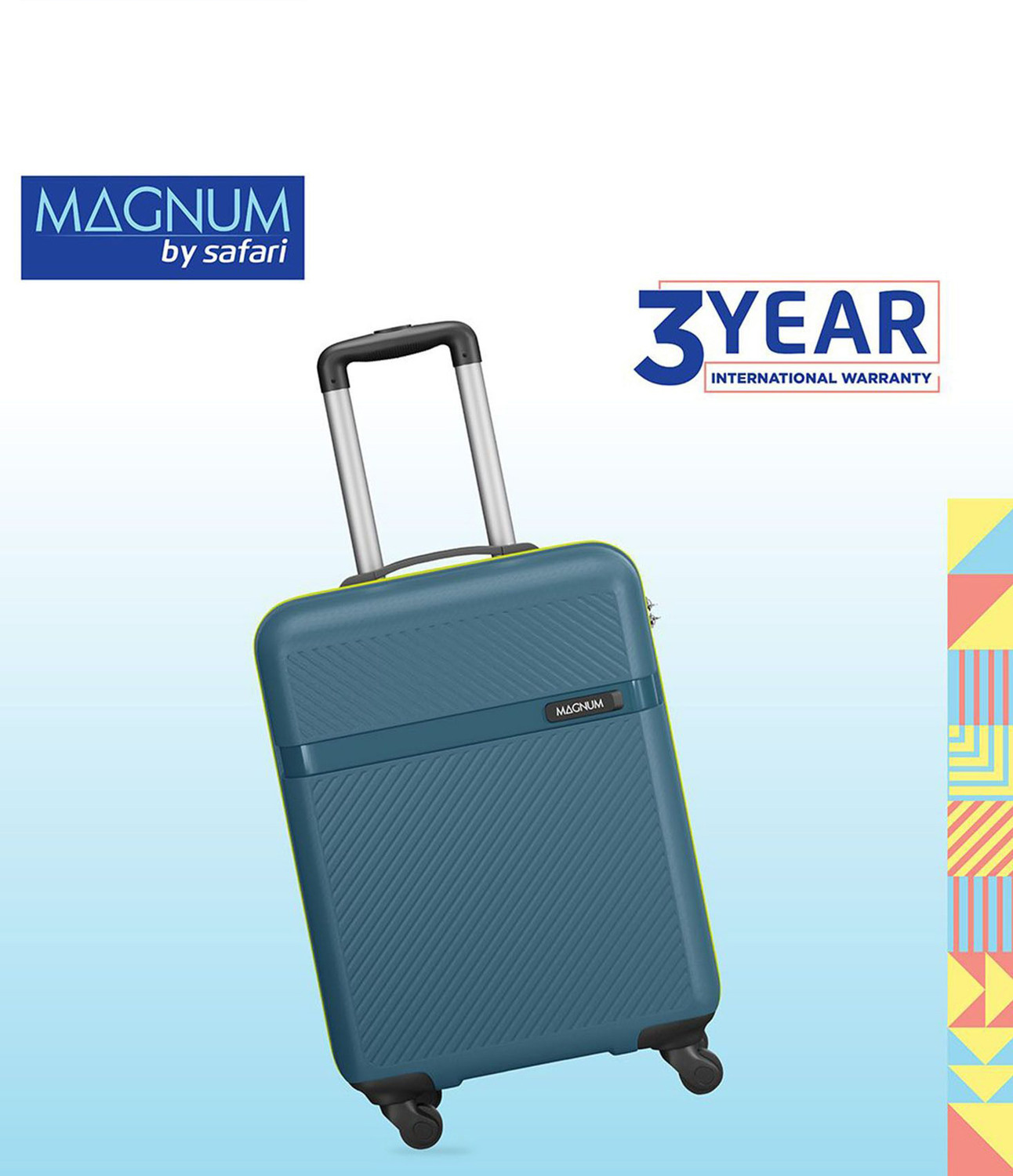 Image of Safari Magnum Fury 55 Cabin Suitcase 8 Wheels - 22 Inches