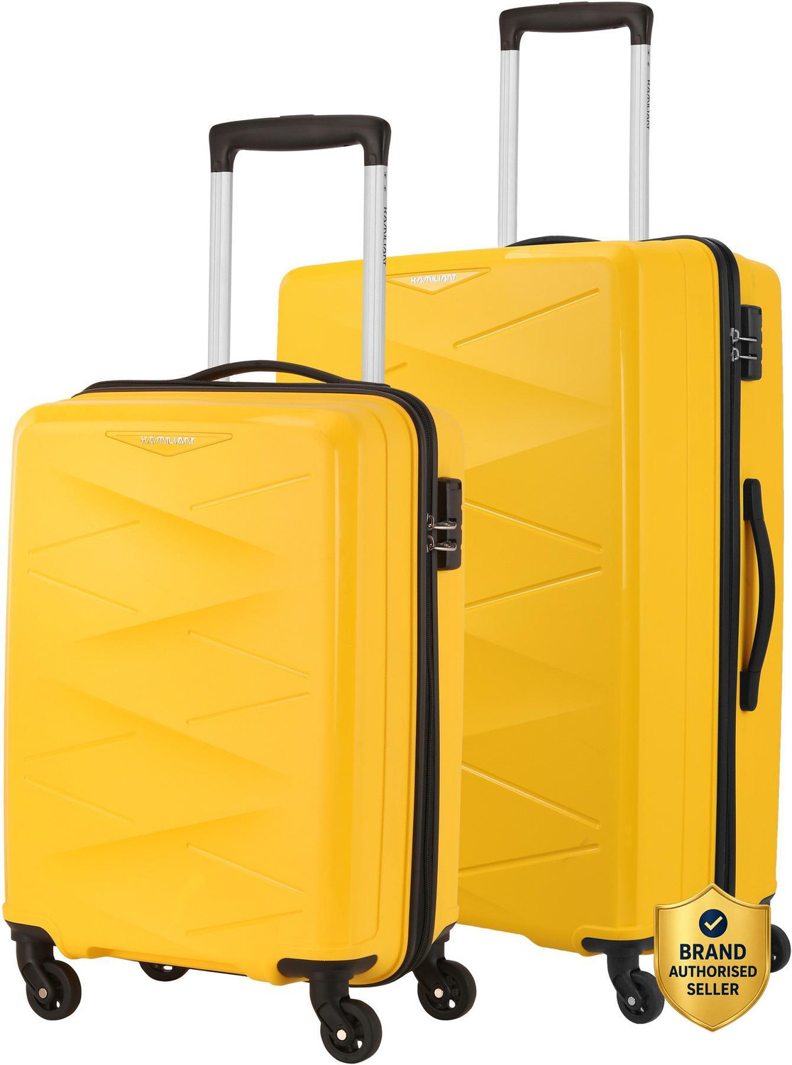 Image of Kamiliant by American Tourister (Small 55 Cm | Medium 68 Cm)Combination Lock-Triprism Cabin & Check-in Set 4 Wheels - 27 Inch