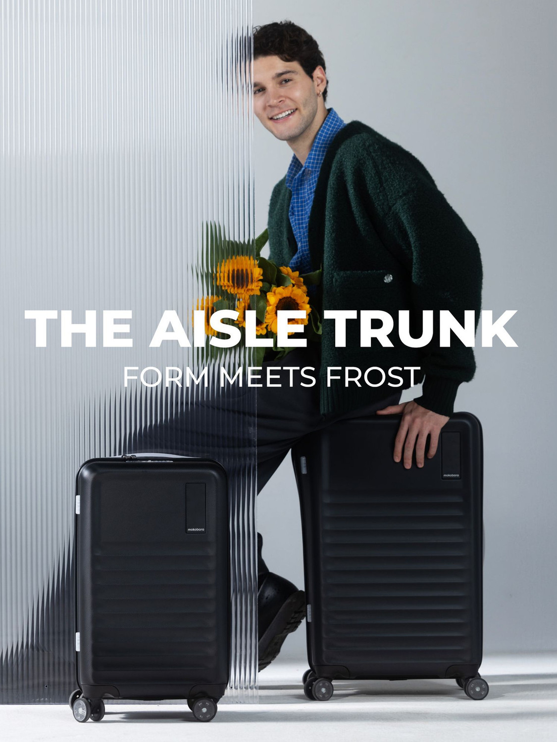 Image of Mokobara The Aisle Trunk - Set of 2 Luggage (Small 55.5 cm | Medium 65) Cabin & Check-in Set 8 Wheels - 26 inch
