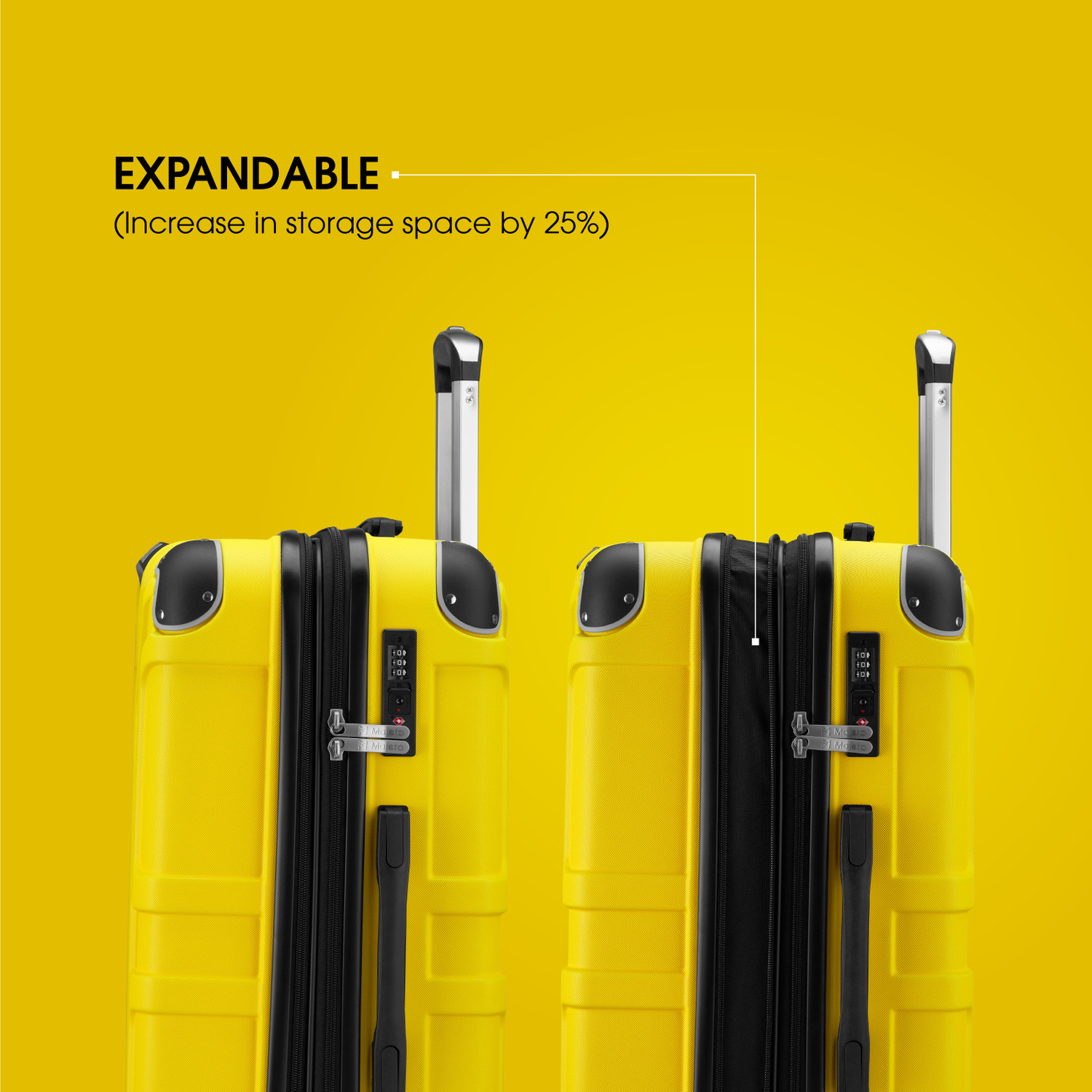 Image of Maleta FINIX Expandable Check-in Suitcase 8 Wheels - 28 inch