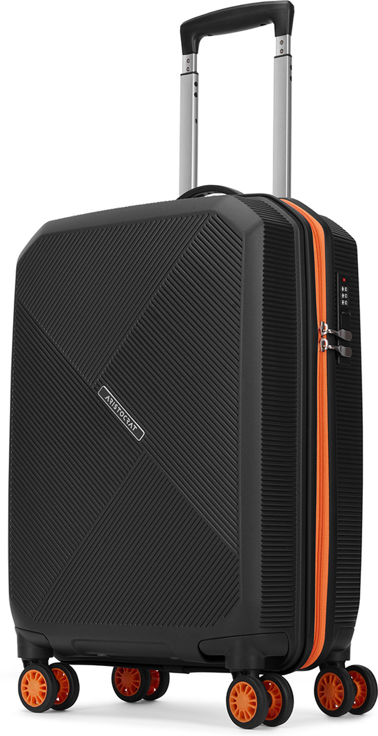 Image of ARISTOCRAT Apex Hard Side Polypropylene Luggage | Trolley Bag with Combination Lock Cabin Suitcase 8 Wheels - 22 Inch