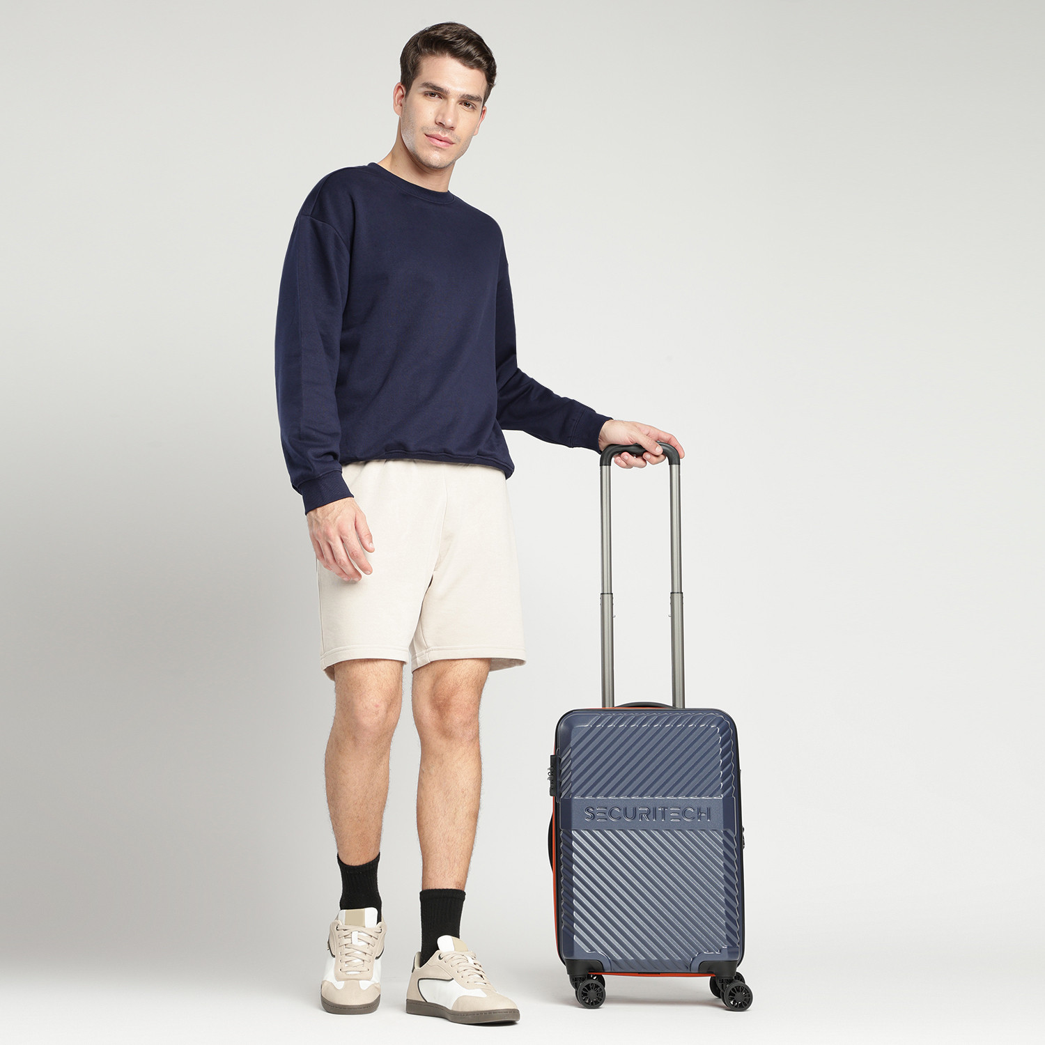 Image of SECURITECH by DELSEY PARIS PATROL Expandable Cabin Suitcase 8 Wheels - 21 Inch
