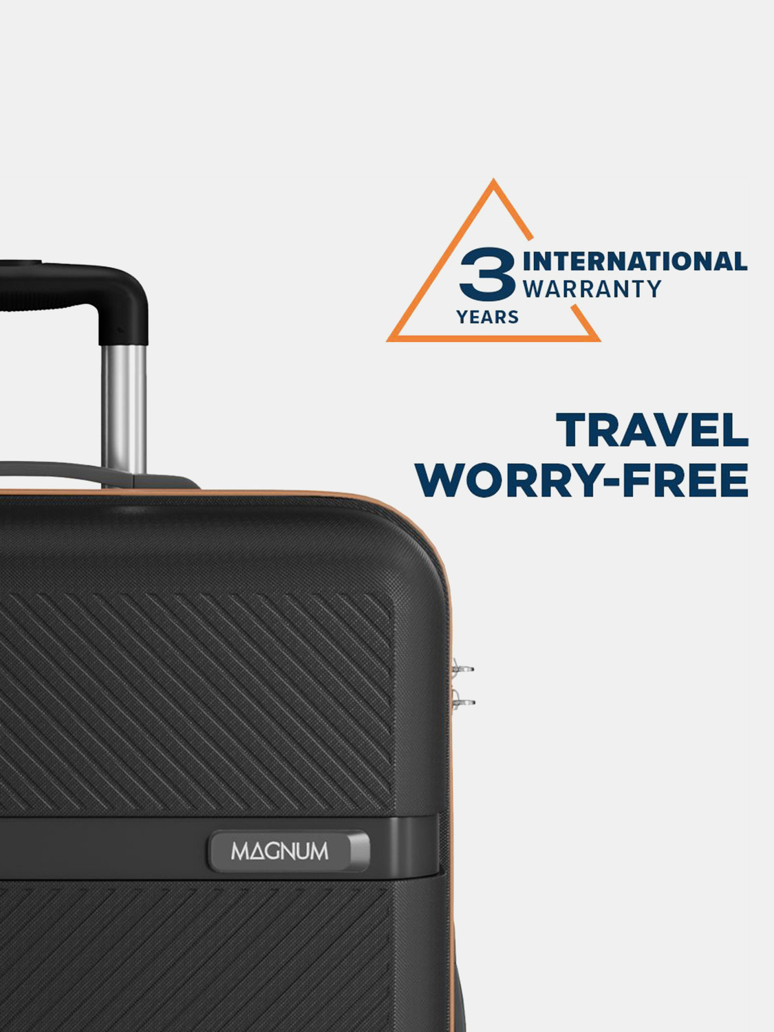 Image of SAFARI Fury 66 4W Black Tan Check-in Suitcase 8 Wheels - 26 Inches