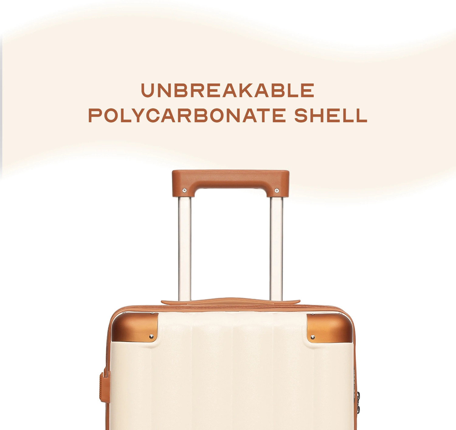 Image of Assembly Large Check-in Suitcase (74 cm) 8 Wheels - Premium Polycarbonate Hardsided luggage 28 inch and TSA Lock for Flights Travel - Beige