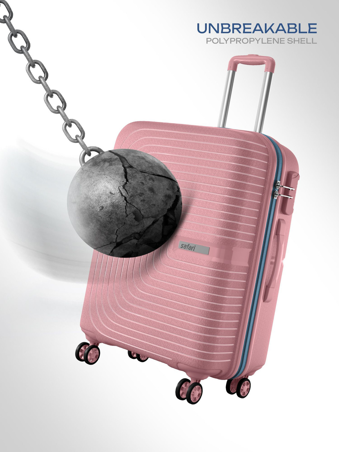 Image of SAFARI ECLIPSE NEO 55 /66 /75 4W ROSE GOLD Cabin & Check-in Set 8 Wheels - 30 Inches