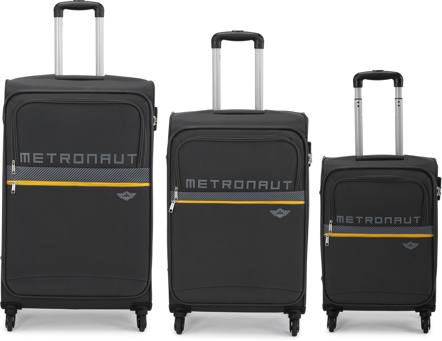 Image of METRONAUT Tonlite Combo Set (30inch+26inch+22inch) Cabin & Check-in Set 4 Wheels - 30 Inch
