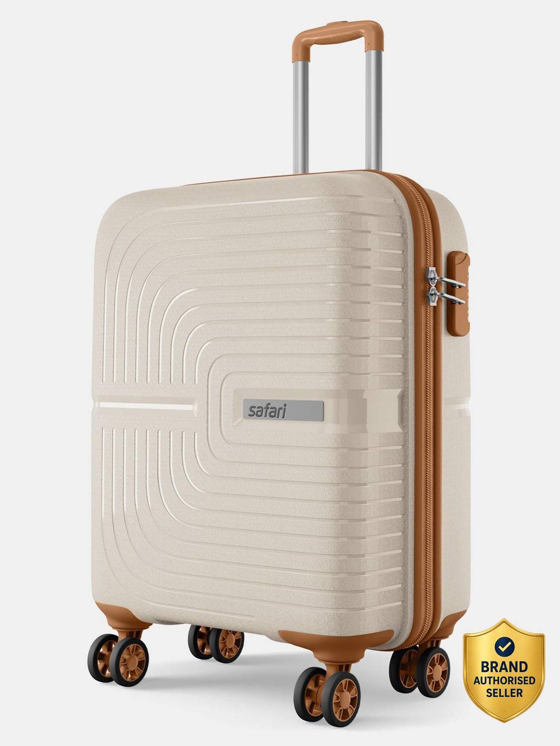 SAFARI Eclipse Neo 55 22 Inch Beige Cabin Suitcase - Image 1