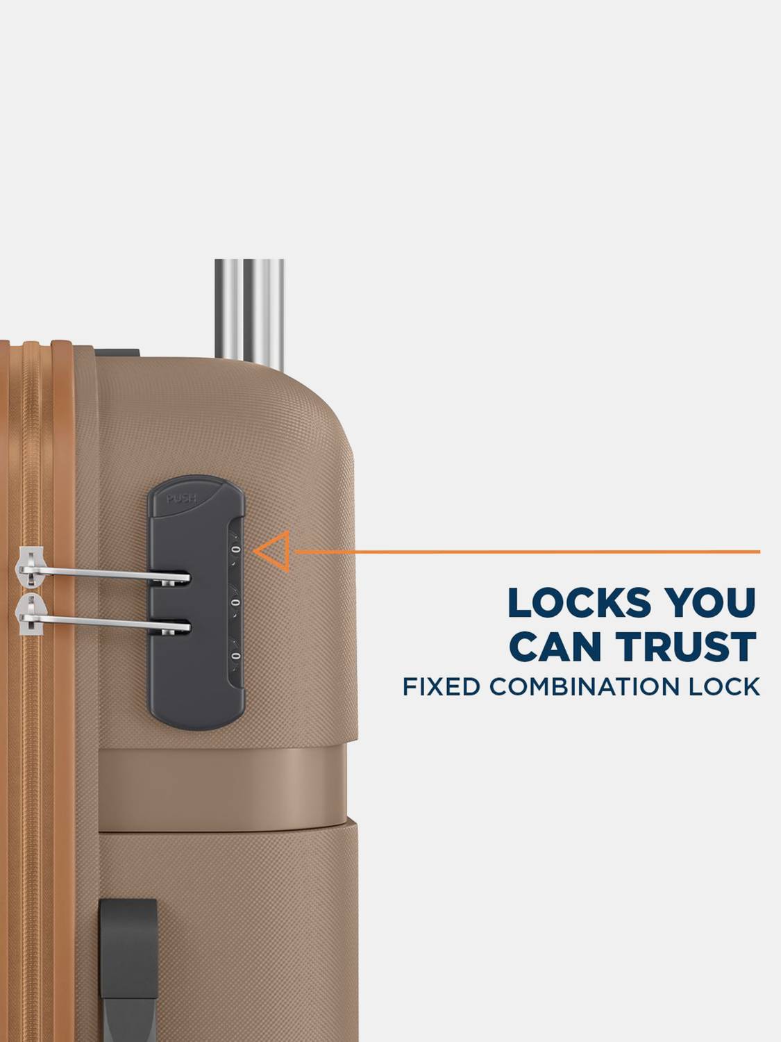 SAFARI Fury 66 4W Fossil Check-in Suitcase 8 Wheels - 26 Inches