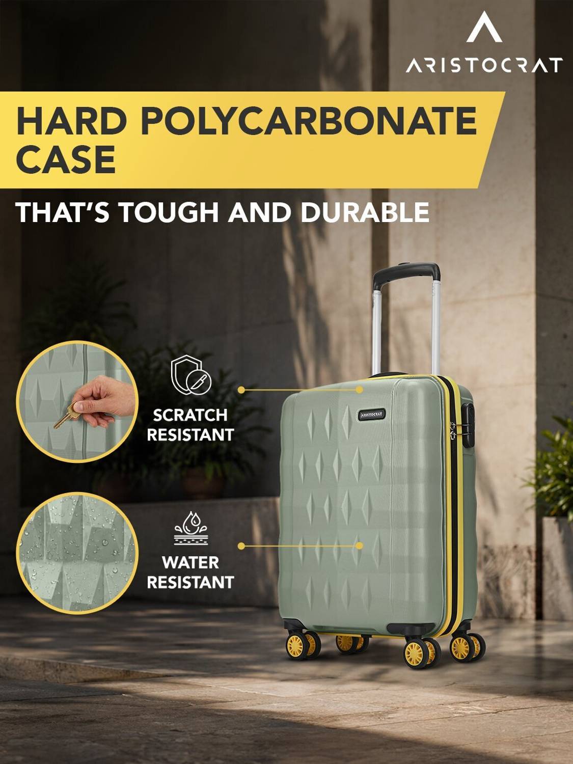 ARISTOCRAT Comet 22 inch 8-Wheel Cabin Suitcase - Image 3