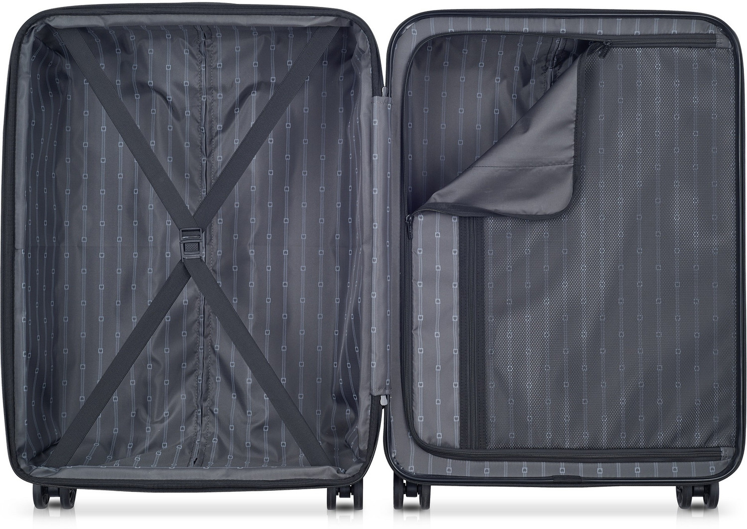 Image of DELSEY 77 CM Large Check-in Polycarbonate /ABS Hard-Sided 4D Trolley Bag (Ophelie) Check-in Suitcase 4 Wheels - 31 inch