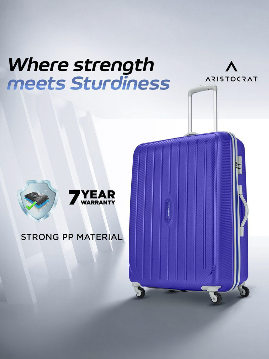 Image of ARISTOCRAT Photon 3 (Small 55cm | Medium 64cm | Large 75cm) - Trolley Bag Cabin & Check-in Set 4 Wheels - 30 Inch