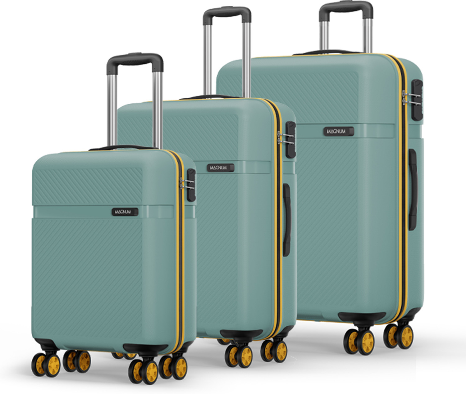 Image of Safari Magnum Fury (Small 55cm | Medium 66cm | Large 75cm) 4W Cabin & Check-in Set 8 Wheels - 30 Inches